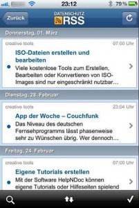 Datenschutz RSS - Datenschutzkonformer RSS Reader für iPhone Datenschutz RSS - Datenschutzkonformer RSS Reader für iPhone