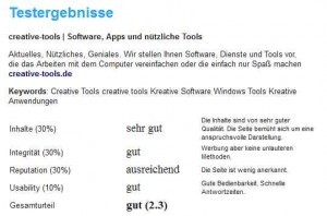 screenshot seittest.de