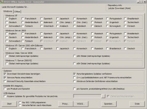 Screenshot WSUS Offline Update