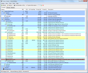 Screenshot Process Hacker