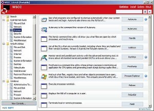 Tools für Administratoren Screenshot WSCC