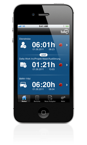 Mobile Zeiterfassung