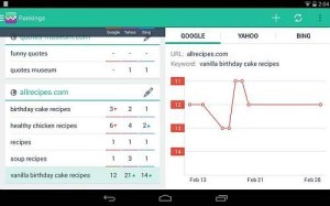 Google Rank ermitteln mit kostenloser App