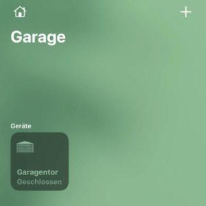 Garagentor mit Apple HomeKit steuern